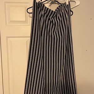 Wild Fable Black and White Stripe Capri pants size XL